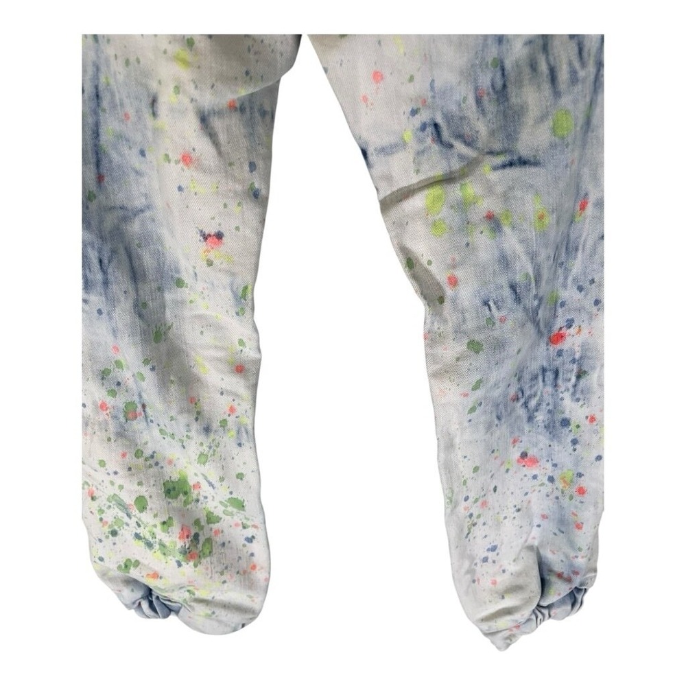 Thrill Jeans Girls Distressed Shredded Trendy Size 8 Unique Cool Paint Splatter - Picture 6 of 11